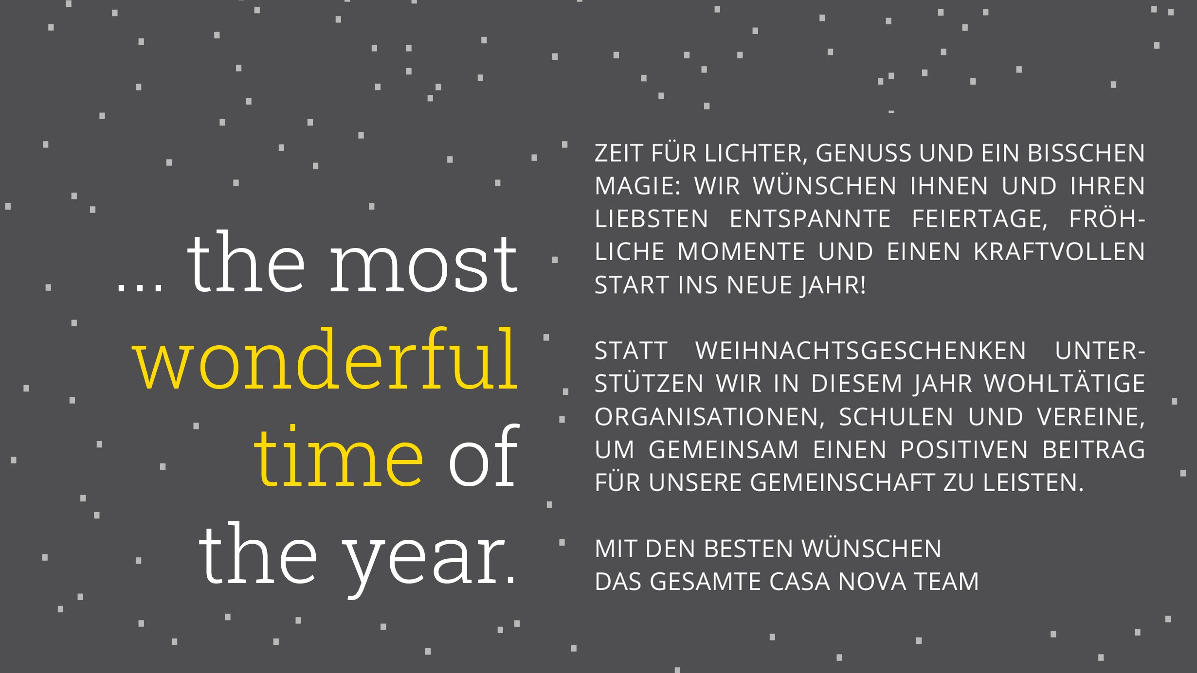 FROHE WEIHNACHTEN & EIN STRAHLENDES 2026!